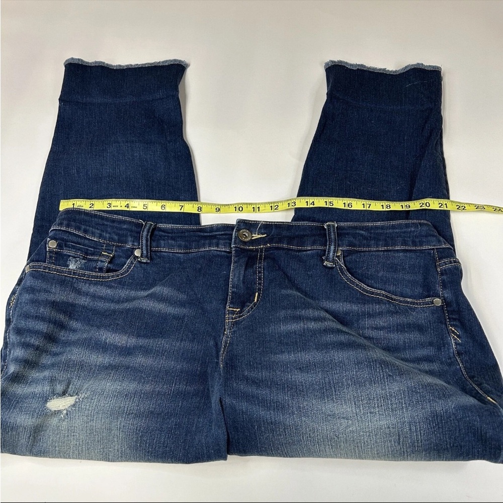 Torrid Women’s Jeans Plus Size 18 Boyfriend Dark Wash Distressing #2512 - Picture 9 of 16